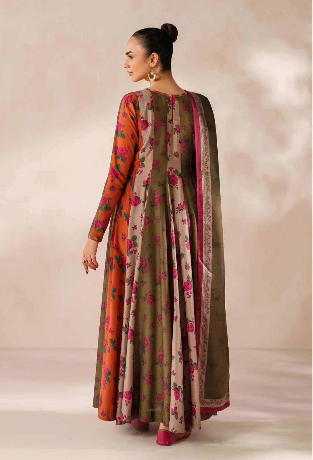 Rangeen Bahar multi colour 3 piece frock