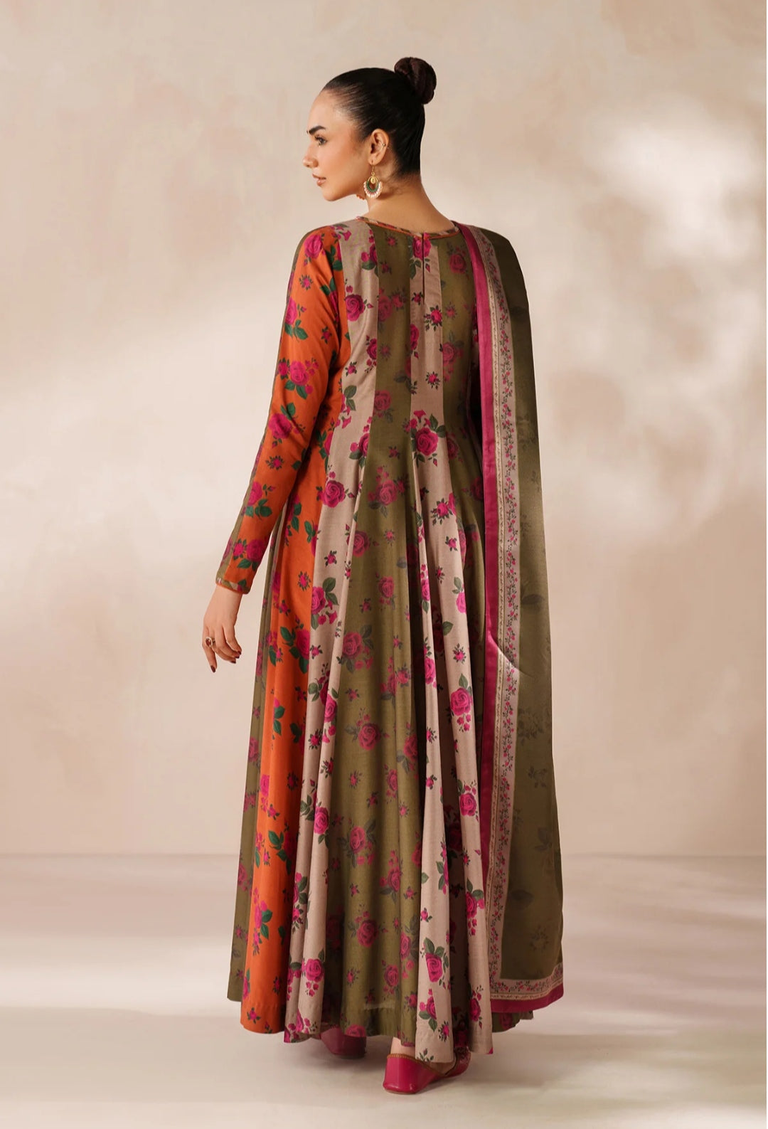 Rangeen Bahar multi colour 3 piece frock