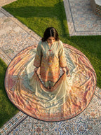 Pistachio - Sage Green Poly Lawn 3 Piece Printed Suit