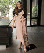 Black Roses (Design 2) digital printed silk 3-piece suit, image 2 of 2