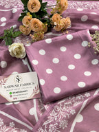 Lavender Dot Luxe digital printed silk 3-piece suit, image 2 of 2