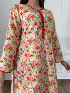 Pista Pink Rose Swiss lawn 3-piece suit, image 3 of 6