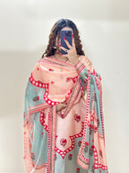 SBS digital printed silk 3-piece suit, image 4 of 9