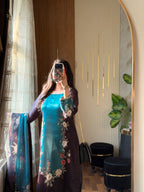 Zing Black digital printed silk 3-piece suit, image 2 of 4